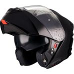 Mt Helmets mt Genesis Sv Pure A1 Parlak Siyah Çene Açılır Kask Xl - 0 - Siyah