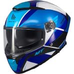 Mt Helmets mt Thunder 4 Sv Freeway A17 Parlak Mavi Kapalı Kask - XL - Renkli