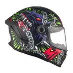 mt Helmets Stinger 2 Akın A3 Matt Motosiklet Kaskı - Grafik