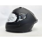 mt Kask Braker Sv Pure A1 Mat Siyah - Şefaf Vizörlü- Iç Güneş Vizörlü - XL