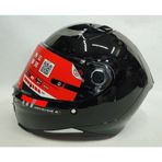 Mt Kask Mt Revenge 2 Solıd A11 Gloss Black Şeffaf Vizörlü