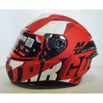 mt Kask mt Targo Pro Biger C5 Mat Red Şefaf Vizörlü