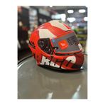 MT KASK TARGO PRO BİGER C5 MATT PERL RED ŞEFFAF VİZÖRLÜ