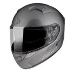MT Kre Sv Solid Gloss Full Face Gri Motosiklet Kaskı