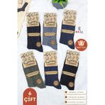 Mt Socks Kışlık Yün Erkek Çorap 6'lı Paket Lambswool Çok Renkli