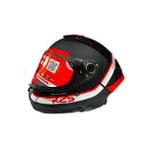 mt Thunder 4 Sv R25 B5 Şeffaf Vizör Kask Kırmızı Mat Siyah - XL