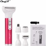 MT065R Ckeyin 5 In 1 Kadın Tıraş Makinesi Ağrısız Epilasyon Epilatör Tıraş Makinesi Yüz Sakal Kaş Burun Düzeltici Vücut Elektrikli Tıraş Makinesi 45 (Yurt Dışından)