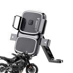 Mt64 Motosiklet Motor Telefon Tutucu Ayna Uyumlu Otomatik Kilitle