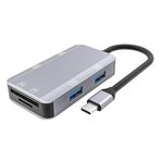 MT87 6in1 USB 3.1 Type-C Çoklayıcı Otg Kart Okuyucu Mac iPhone 15 16 ile Uyumlu Metal Kasa