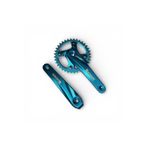 Mtb Tekli Renkli Aynakol 36T 170mm (Mavi,Kırmızı,Rainbow-Oil Slick) Mavi