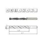 MTE B00000010370 Makina Takım 3.7 mm HSS DIN 338 Silindirik Saplı Haddeli Matkap Ucu