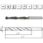 MTE B00000010620 Makina Takım 6.2 mm HSS DIN 338 Silindirik Saplı Haddeli Matkap Ucu