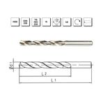 MTE B00007000090 Makina Takım 0.9 mm HSS DIN 338 Silindirik Saplı Taşlanmış Matkap Ucu