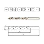 MTE B00007000180 Makina Takım 1.8 mm HSS DIN 338 Silindirik Saplı Taşlanmış Matkap Ucu