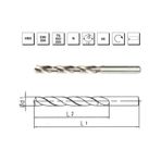 MTE B00007001440 Makina Takım 14.4 mm HSS DIN 338 Silindirik Saplı Taşlanmış Matkap Ucu