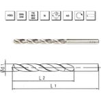 MTE B00007200780 Makina Takım 7.8 mm HSS DIN 340 Silindirik Saplı Uzun Matkap Ucu