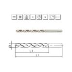 MTE B00007200850 Makina Takım 8.5 mm HSS DIN 340 Silindirik Saplı Uzun Matkap Ucu