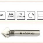 MTE HSS DIN 335/C 16.5 mm 90 Derece Havşa Freze