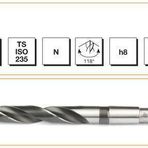MTE HSS DIN 345 17 mm Mors Konik Saplı Matkap Ucu