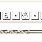 MTE HSS-E DIN 340 10 mm Silindirik Saplı Uzun Matkap Ucu