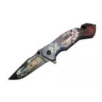 Mtech 4 23 5 İlkyardım Kurtarma / Kamp Çakı 20Cm - Yarı Otomatik, Kemerlikli, Cam Kırma İp Kesme Aparatlı