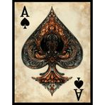 MTG (Ace of Spades) 100 karat Mat TCG Sanat Kartı Kılıfları Ai Armor