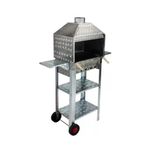 Mth-88 Davlumbazlı Bacalı Kanatlı Maltız Izgaralı Mangal (2 Tekerlekli)