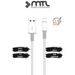MTL 3.4A Usb to Lightning Ultra Hızlı Şarj ve Data Kablosu 1 Metre MT2454 Beyaz ile uyumlu