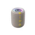 MTL Bluetooth Hoparlör LED Işıklı Taşınabilir Güçlü Bas Subwoofer Etkili Dayankılı Gövde Su Geçirmez Bej ile uyumlu