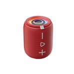 MTL Bluetooth Hoparlör LED Işıklı Taşınabilir Güçlü Bas Subwoofer Etkili Dayankılı Gövde Su Geçirmez Kırmızı ile uyumlu