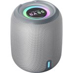 Mtl Bluetooth Hoparlör Rgb Ledli 1200MAH Subwoofer Ses Outdoor Speaker Su Geçirmez Dayanıklı Gövde - Gri
