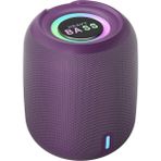 Mtl Bluetooth Hoparlör Rgb Ledli 1200MAH Subwoofer Ses Outdoor Speaker Su Geçirmez Dayanıklı Gövde - Mor