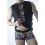 MTM My The Mall Giyim Erkek Transparan Renki Atlet Boxer Takımı - Çok Renkli - Standart