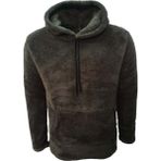 Mtn Erkek Peluş Kapüşonlu Sweatshirt ST01519 - Haki - Beyaz