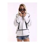 Mtn M2201 Kadın Oversize Tüylü Ceket - M2201 - Beyaz - ST01245-Beyaz-S