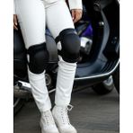 MTNdizlik Motosiklet deri dizlik ,Motorcycle leather keneepad ,motosiklet deri aksesuar - Azur Mavi