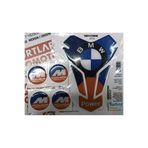 MTO Mavi Kırmızı V2 Sticker Seti Tankpad + 4 Yuvarlak Sticker (BMW)
