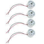 MTQY 4 adet RF300 Mini Elektrik Motoru DIY Oyuncaklar için 3 V 1730 RPM Rüzgar Türbini Jeneratörü Jeneratör DC Motor