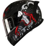 Mts -801 Snake Myth Grey Kapalı Kask M Beden Full Face Fiber DOT-CE Onaylı Güneş Vizörlü