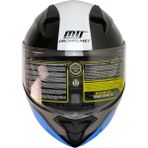 Mts 966 WX961 Çene Açılır Kask - Mavi - Siyah