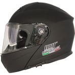MTS MTS-966 Çeneden Açılır Kask Güneş Vizörlü (Mat Siyah)