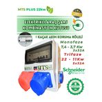 MTSevcharger Elektrikli Araç Kombinasyon Kutusu SCHNEIDER Sigorta 5X32A + 3X32A +1X16A 22kw Trifaze 7kw Monofaze