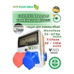 MTSevcharger Elektrikli Araç Kombinasyon Kutusu V’KO Sigorta 5X32A + 3X32A + 1X16A 22kw Trifaze 7kw Monofaze