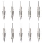 MTSM 10 adet kartuş 1R 1P yuvarlak spiral yuvası, dövme iğnesi, mikroblading tek kullanımlık iğne, kalıcı makyaj kalemi, kaş dövme makinesi için (1P, 10'lu paket) (1R)