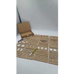 Mu Art Ahşap 25 Adet Ahşap Temel Şekiller Resim Çizim Şablonu Eğitici Materyaller,Montessori Oyuncak