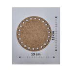 Mu Art Ahşap Ahşap 13x13 Cm 1 Adet Tepsi Örgü Plakası Supla Delikli Altlık Tığ Taban İşi Sepet Tabanı
