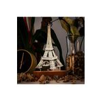 Mu Art Ahşap Paris Eyfel Kulesi 3 Boyutlu Led Masa Lambası - Usb Bağlantılı Sarı Işık
