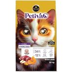 Mu Art Ahşap Petiva Kısırlaştırılmış Yetişkin Kediler Için Kuzu Etli Kuru Kedi Maması (1.5 KG, KUZU)(geri Iadesi