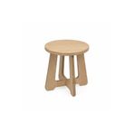 Muall Collection MDF Ahşap Görünümlü Tabure – Modern Minimal Oturma Taburesi (Kreş, Balkon, Kafe)