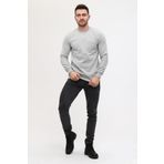 Mualta -bisiklet Yaka Gri 20/10 Iki Iplik Kışlık Iş Sweatshirt Gri-S